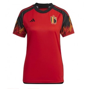 Belgien kläder Kvinnor VM 2022 Hemmatröja Kortärmad